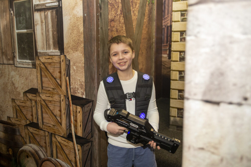 laserowy labirynt, laser dla dzieci, escape room Lublin